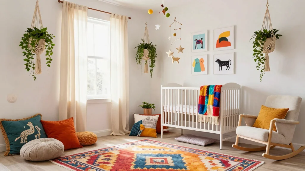 14 Eclectic Baby Nursery Ideas with Bold Mixes