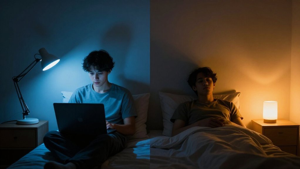 daylight vs amber lighting timing