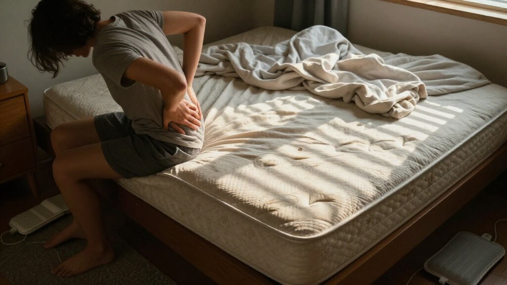 morning stiffness from mattress breakdown