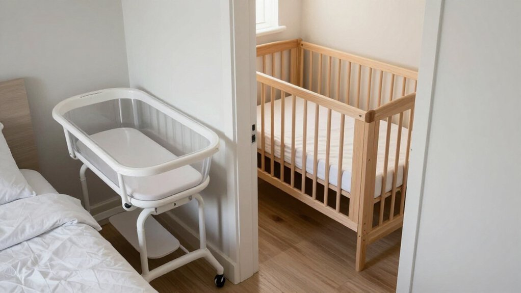small space bassinet portability